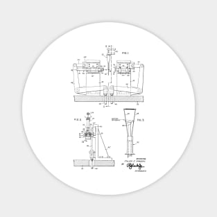 Apparatus for Applying a Getter Material Vintage Patent Drawing Magnet